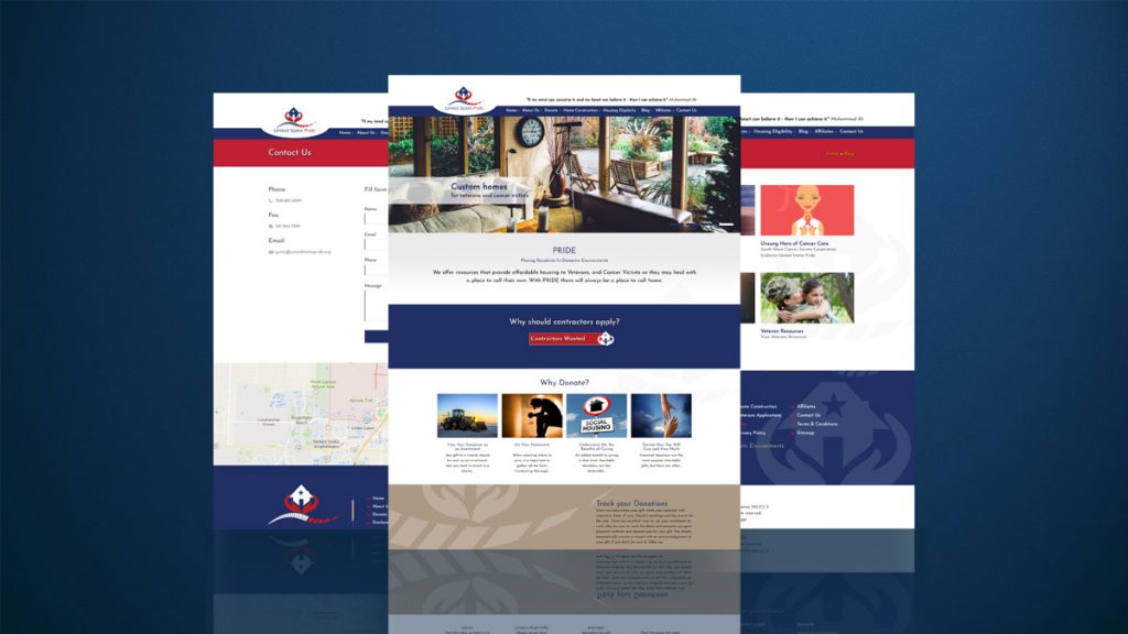 United States Pride - Responsive Web Design Services - Desktop View Presentation