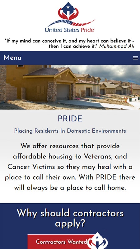 United States Pride iPad View