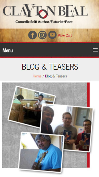 Clayton Beal Author Mobile Friendly View