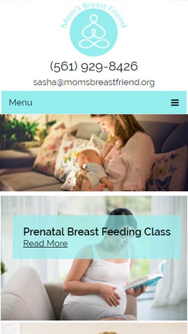 Mom’s Breast Friend Mobile Phone View